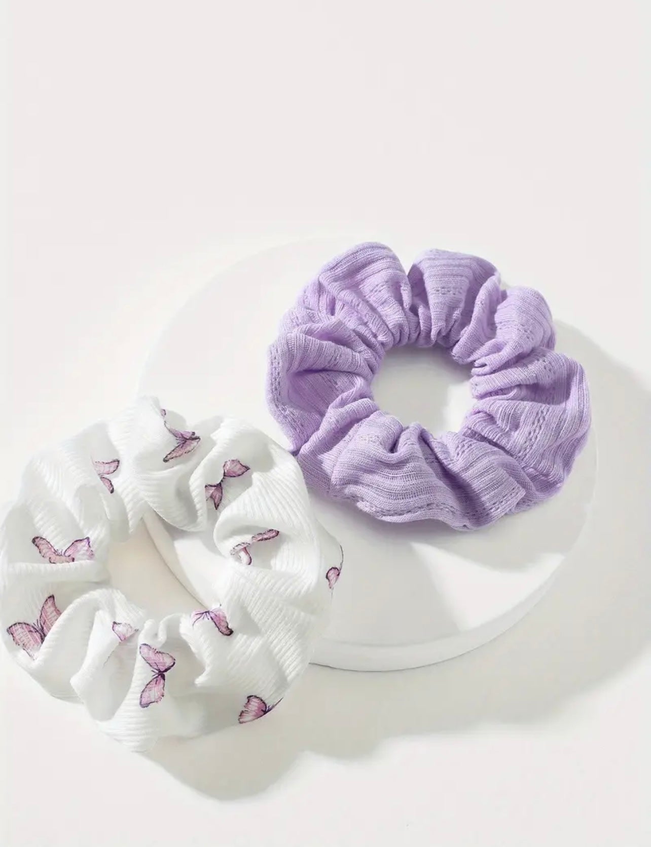 Butterfly Print Scrunchies- 2 pcs