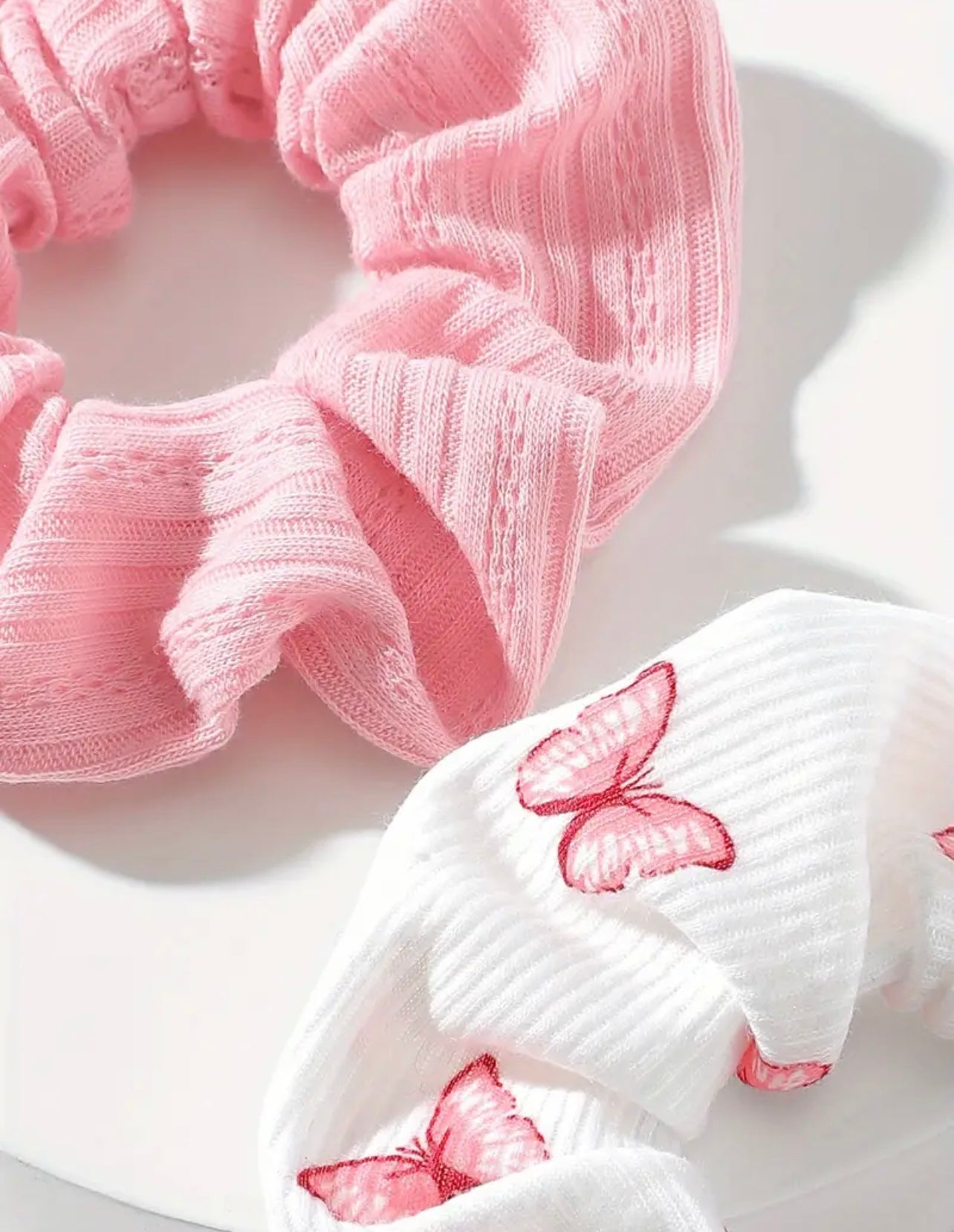 Butterfly Print Scrunchies- 2 pcs