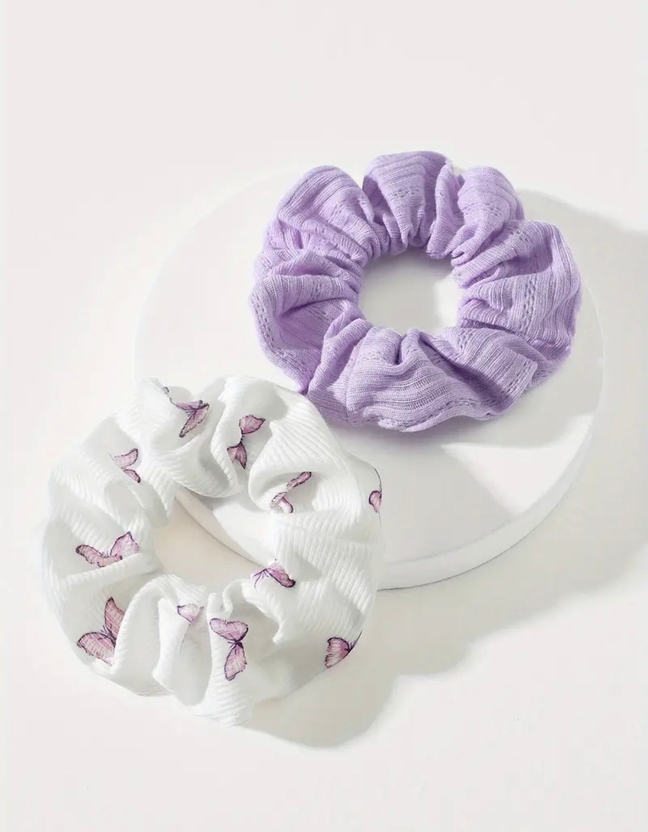 Butterfly Print Scrunchies- 2 pcs