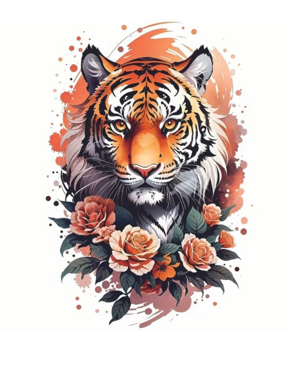 Fierce floral Tiger Coral T-shirt