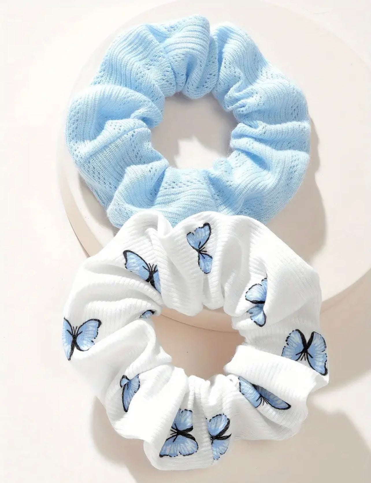 Butterfly Print Scrunchies- 2 pcs