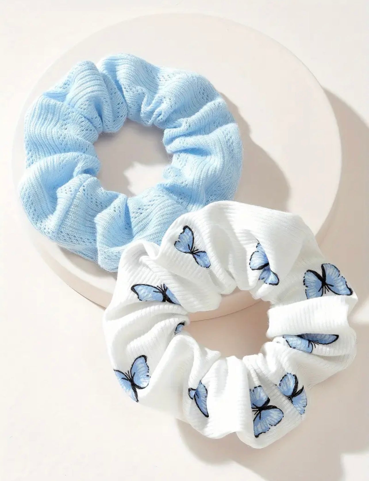 Butterfly Print Scrunchies- 2 pcs