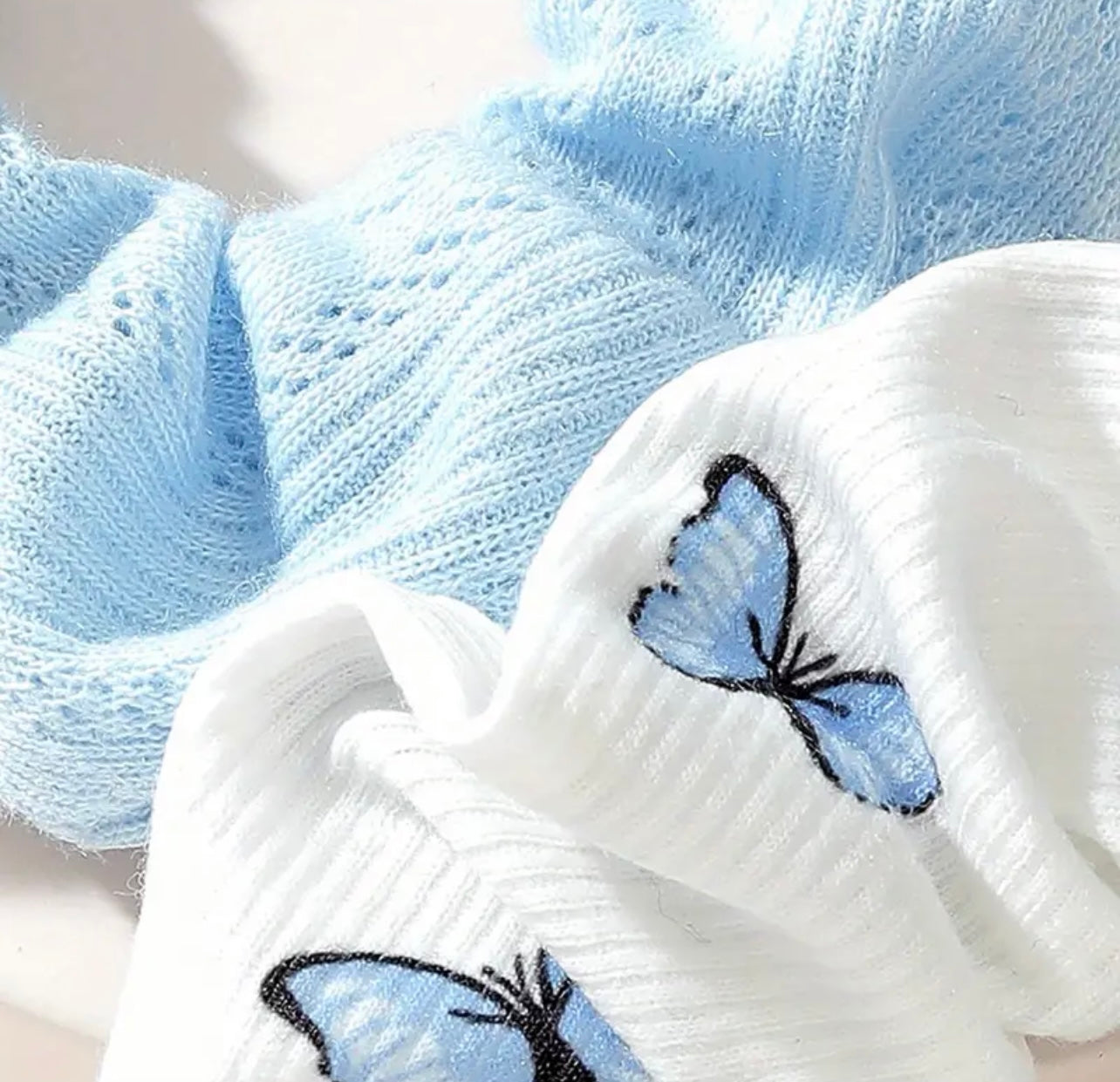 Butterfly Print Scrunchies- 2 pcs