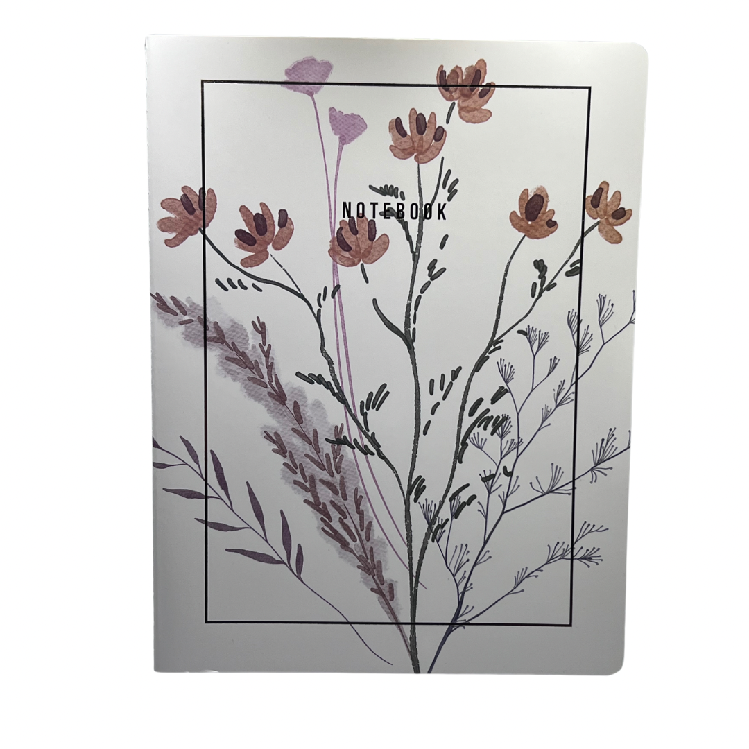 Floral print- saddle stitch binding notepads