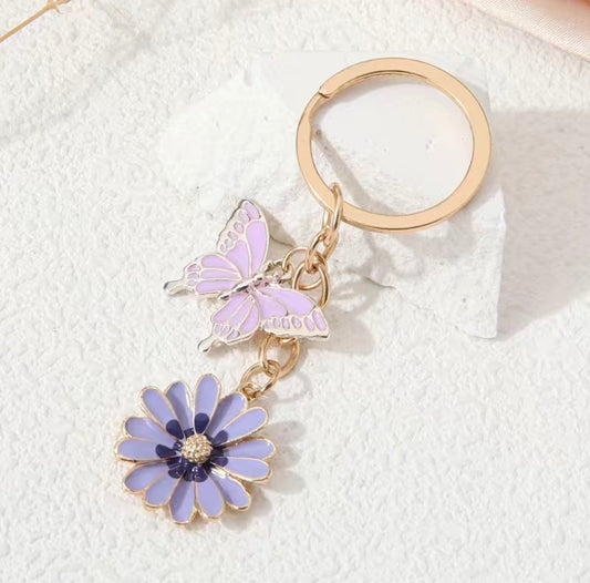 BUTTERFLY FLOWER- KEYCHAIN